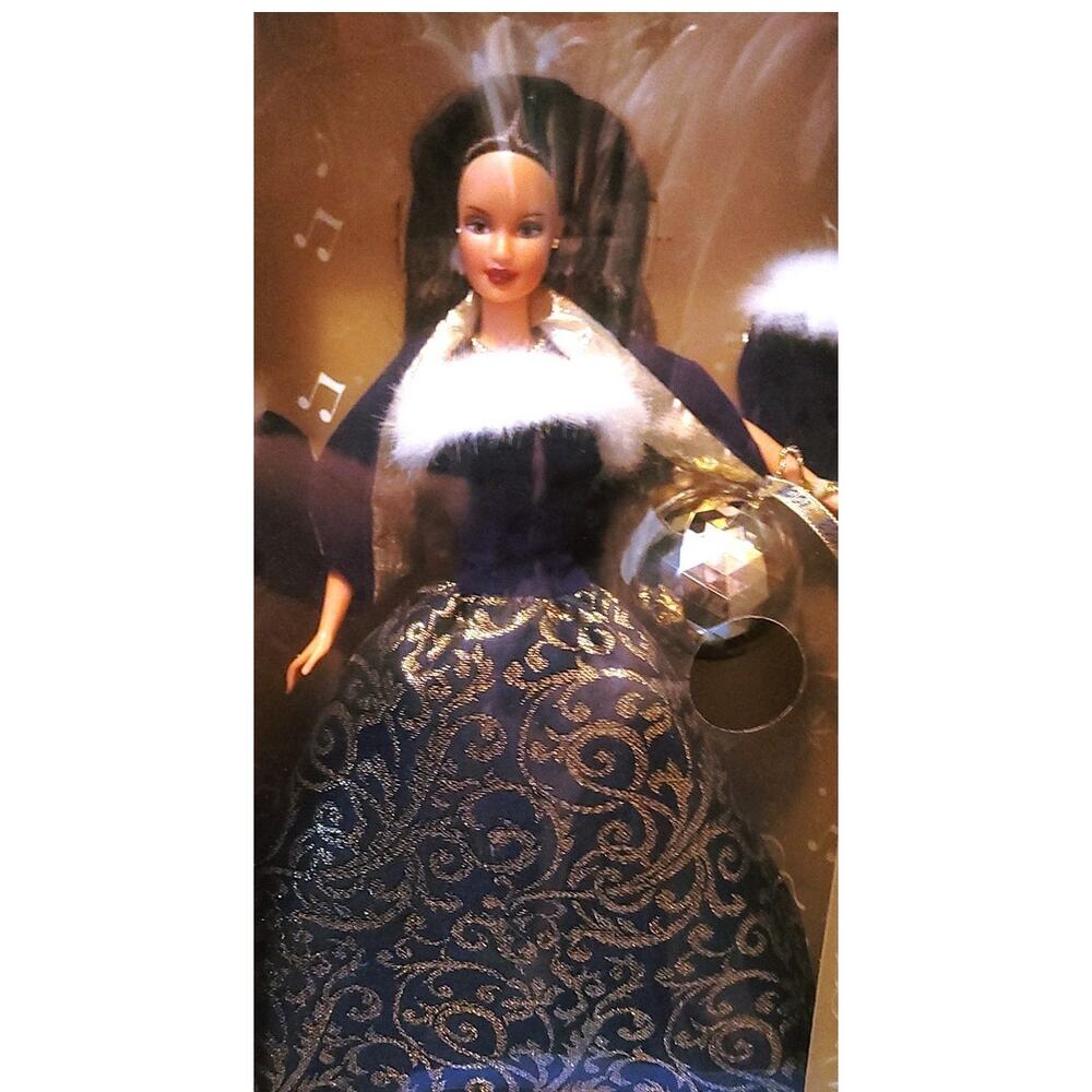 Vintage 2001 Ring in the New Year Holiday Barbie NIB